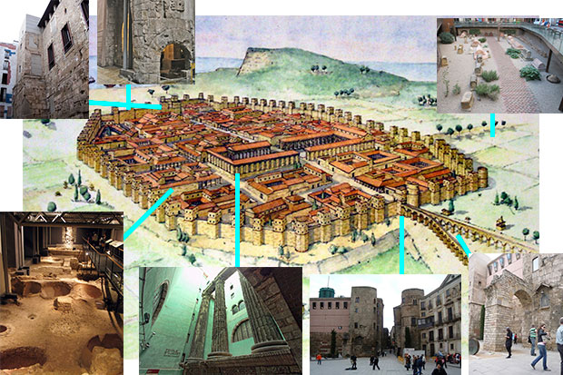 Barcino och de romerska ruiner